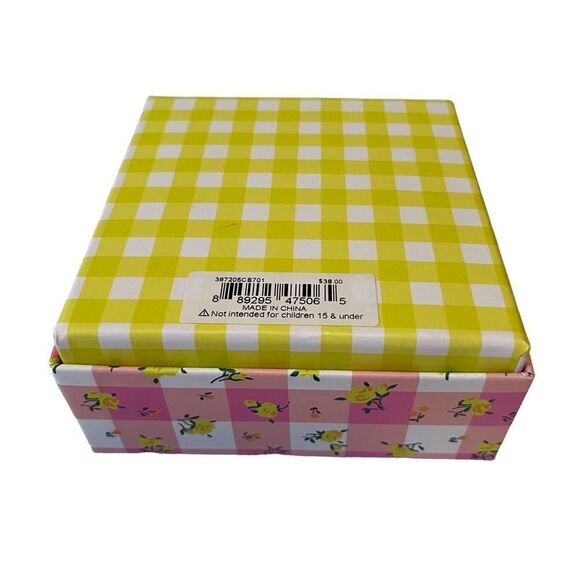 Betsey Johnson Jeweled Yellow Flower Drop Earrings. - Picture 5 of 5